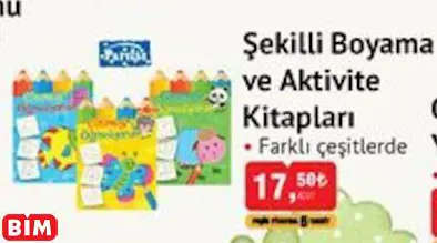 PARILTI ŞEKİLLİ BOYAMA VE AKTİVİTE KİTAPLARI